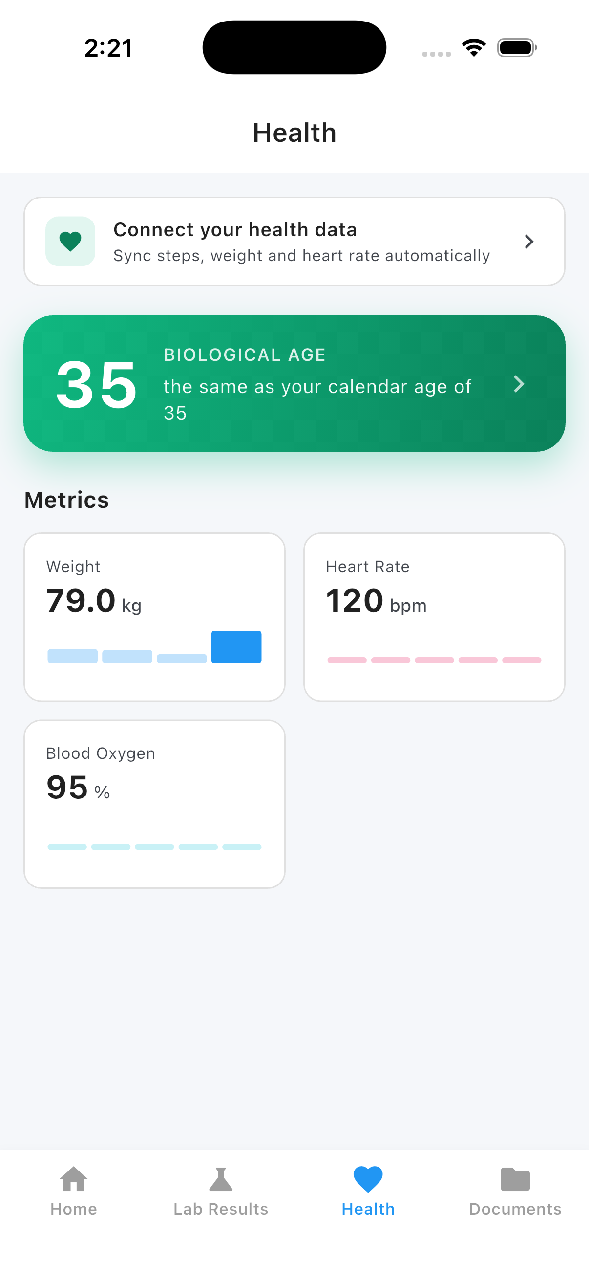 Drop metrics screenshot